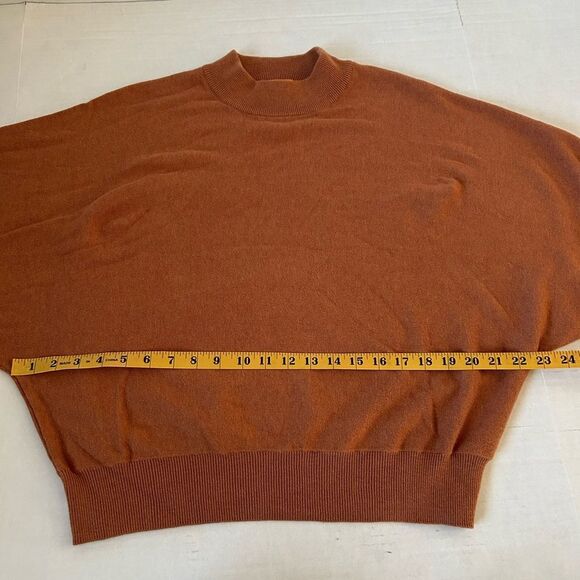 WISPR Mock Turtleneck Silk Blend Sweater Relaxed Fit and Long Sleeves Size S - Picture 6 of 8